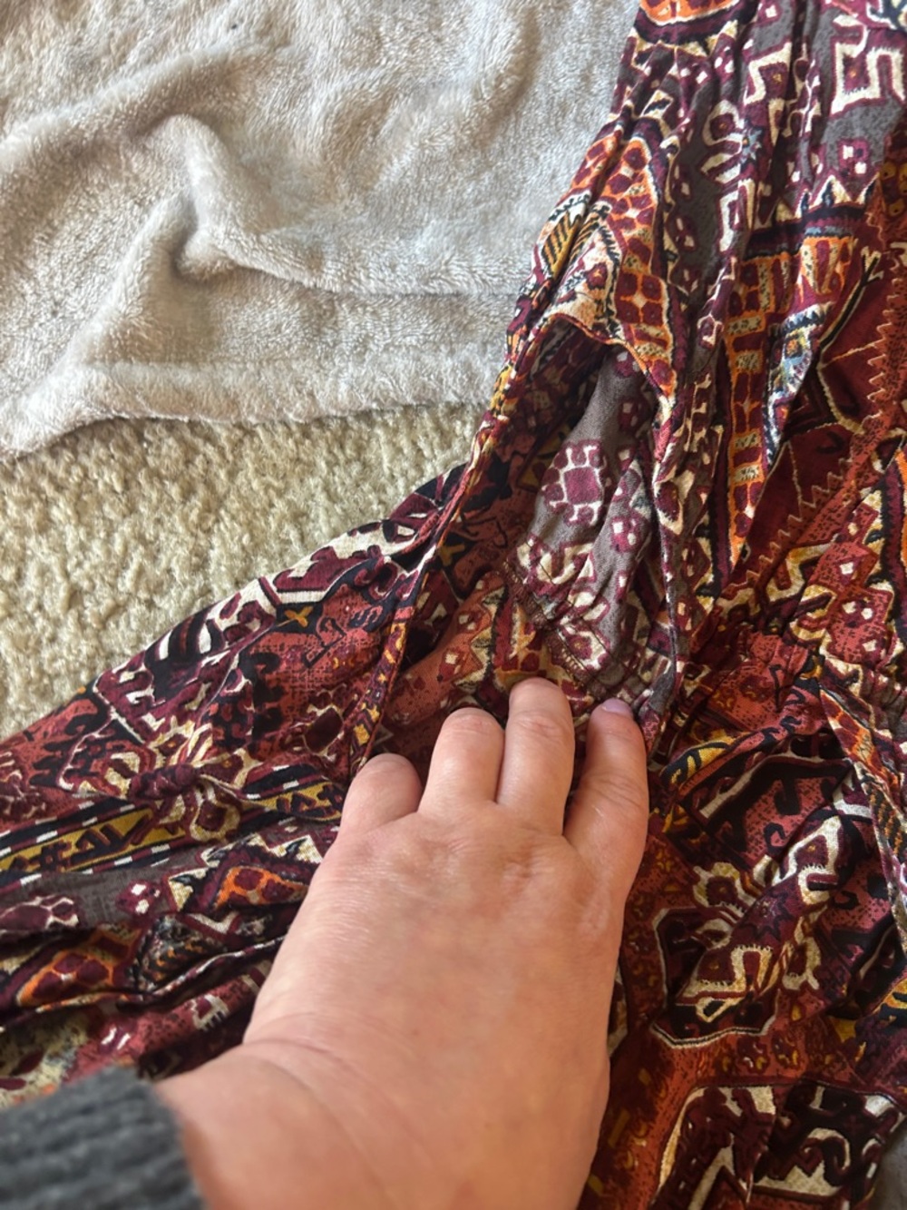 Raga (Anthro) tribal maxi dress with cutouts - Picture 5 of 7